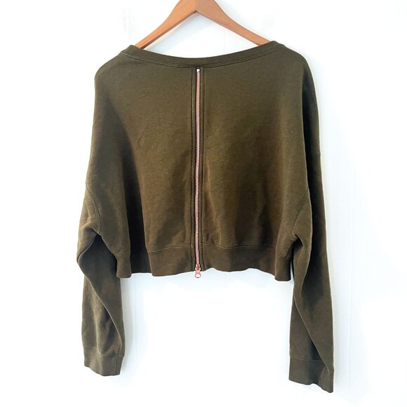 Nike Rally Crop Crew Sweatshirt Medium - Picture 6 of 12